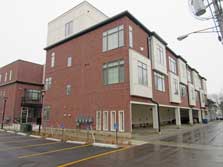 two brick built buildings