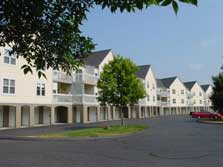 balconies overlook wooded areas