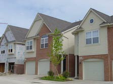 impressive brick facade & attached garages