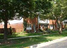 brick townhomes