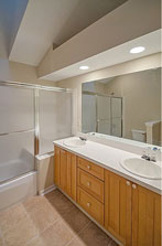 spacious full bath