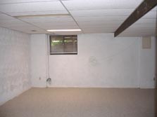 part finished basement