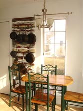 dining nook with doorwall to deck