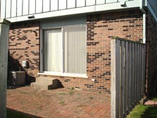private brick paver patio patio