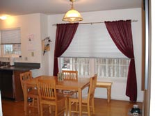 spacious dining room