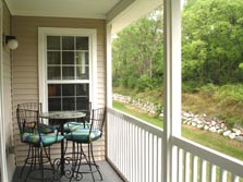 relaxing, private deck views