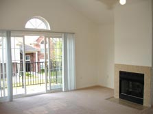 great room with fireplace