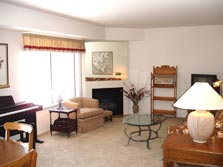 spacious living room