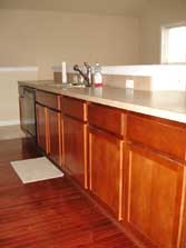 Cherry cabinets & Cherry hardwoood floor