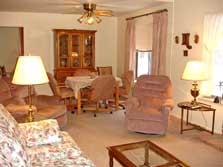 living to dining room