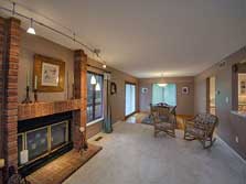 living room to dining