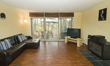 living with room with new Allure wood-like floors