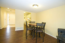open floor plan - dining area leads to the kitchen