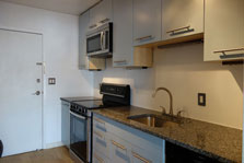 re-modeled kitchen with newer cabinets