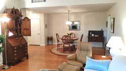 living room to dining room