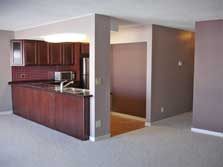 living room to kitchen