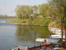 view to community decks & docks