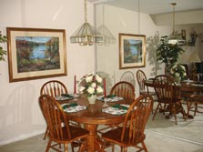 pleasant dining area