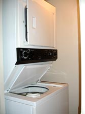 washer & dryer in own private laundry area
