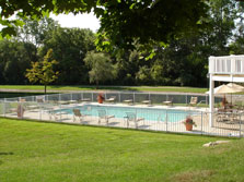spacious community pool